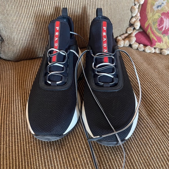 Prada sneakers, black size 8.5 - Picture 6 of 12